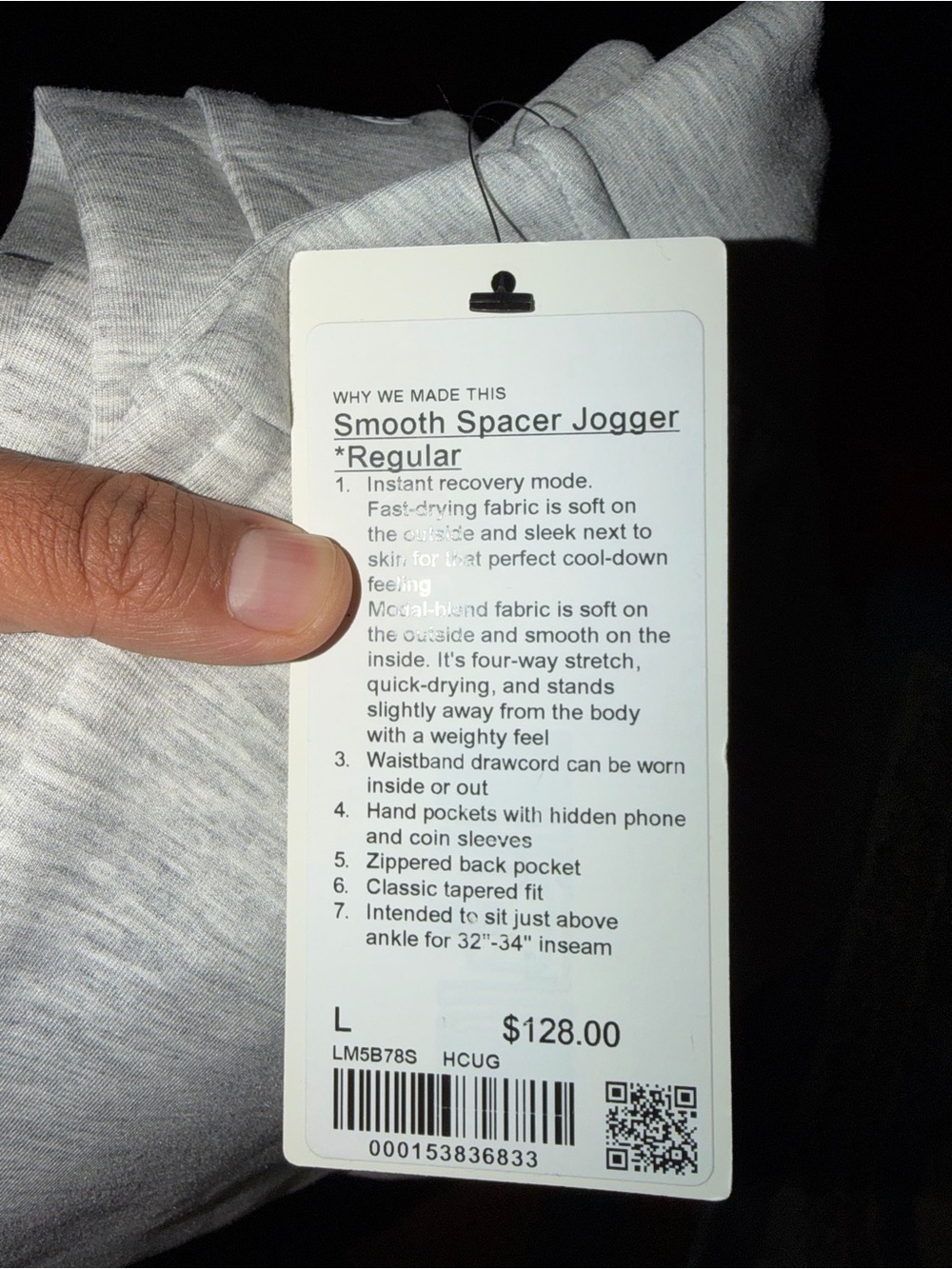 lululemon athletica Smooth Spacer Jogger - Light Gray